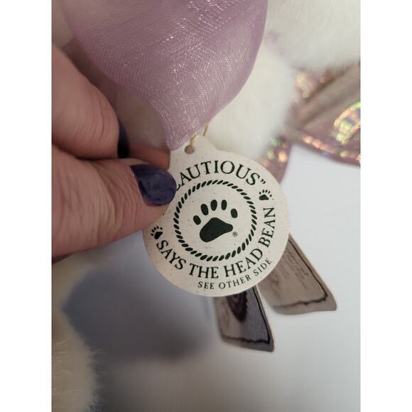 Boyds Toof Beary Boyds Bears Tooth Fairy Bear #903016 2002 Retired  Purple White - Picture 12 of 13